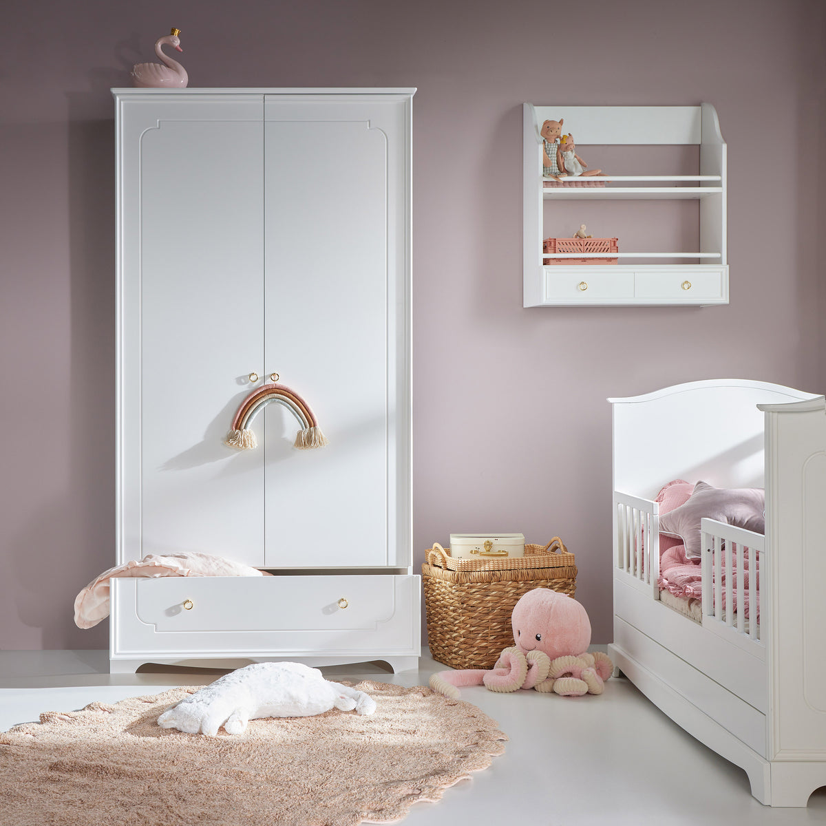 Bellamy, Royal, Vaatekaappi 2 ovea, White