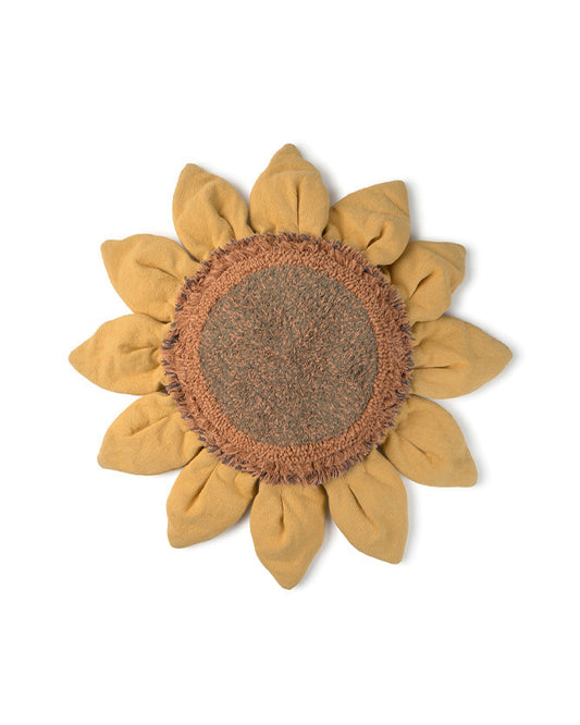 Growing up on a Farm, Floor Pillow, Sunflower