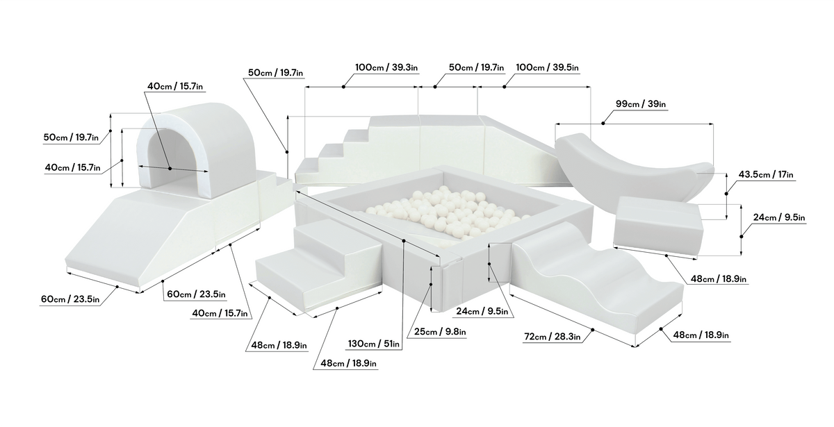 Igloo, Lekmodul, Stort festset, Pastell