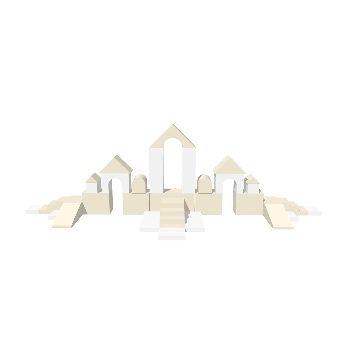 Igloo, Lekmodul, MEGA Slott, Vit och Beige