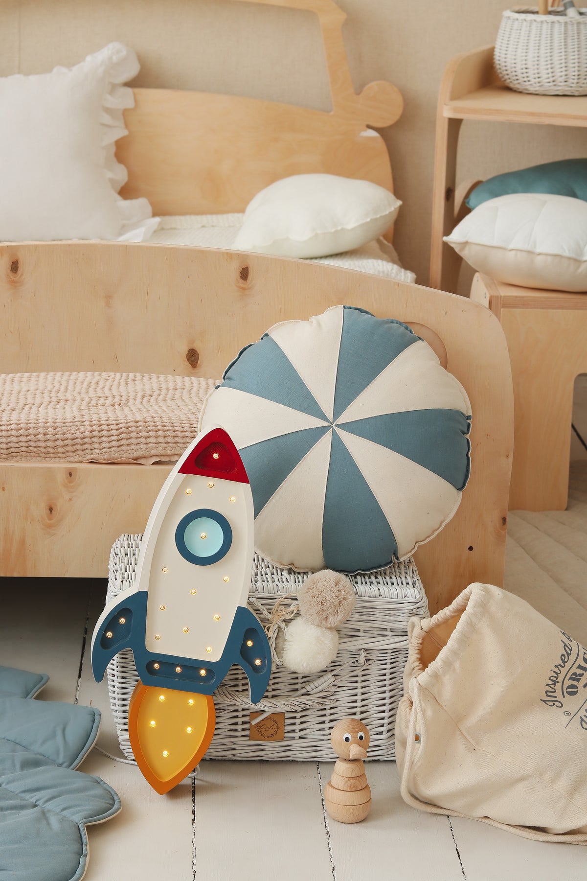 Little Lights Night Light, Rocket, 2 colors