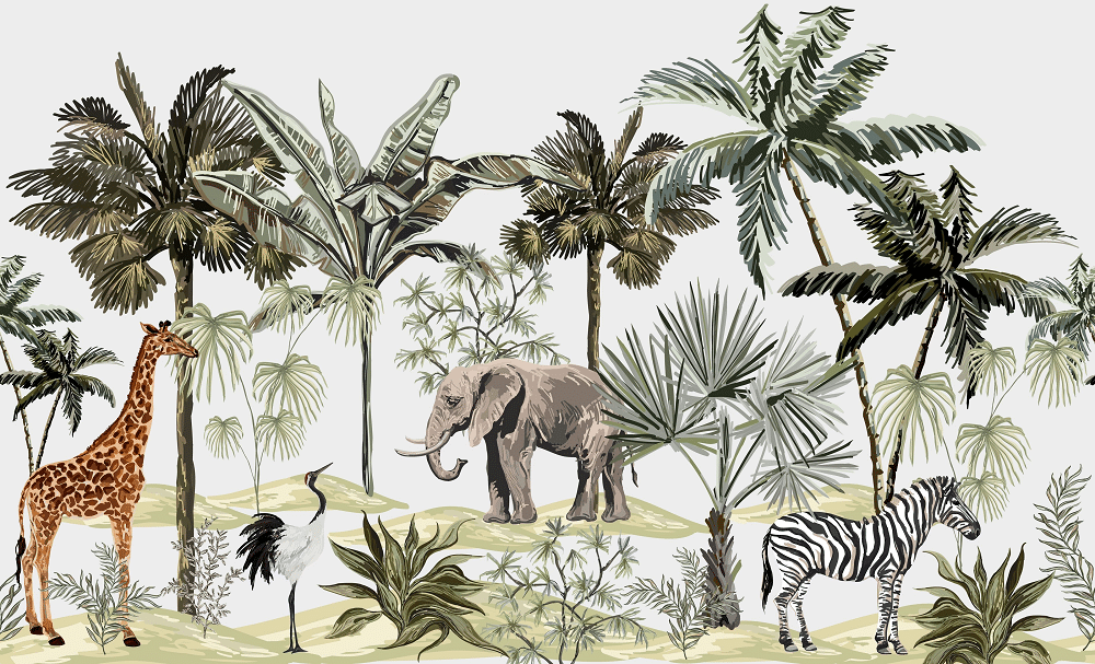 Valokuvatapetti, Savanna