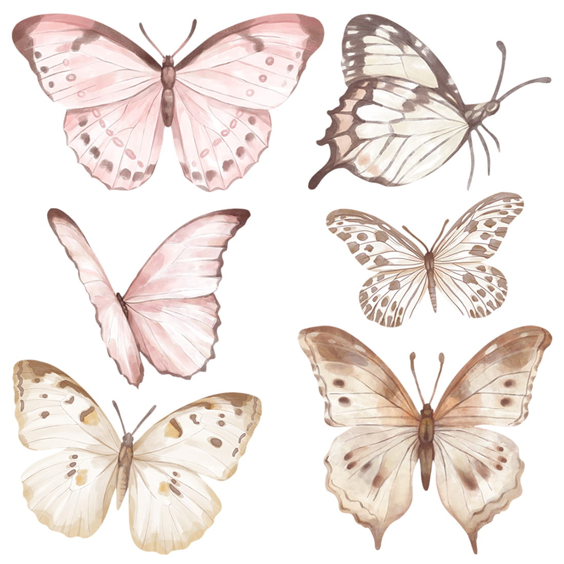 Pastelowe Love, Seinätarra Setti L, Butterflies