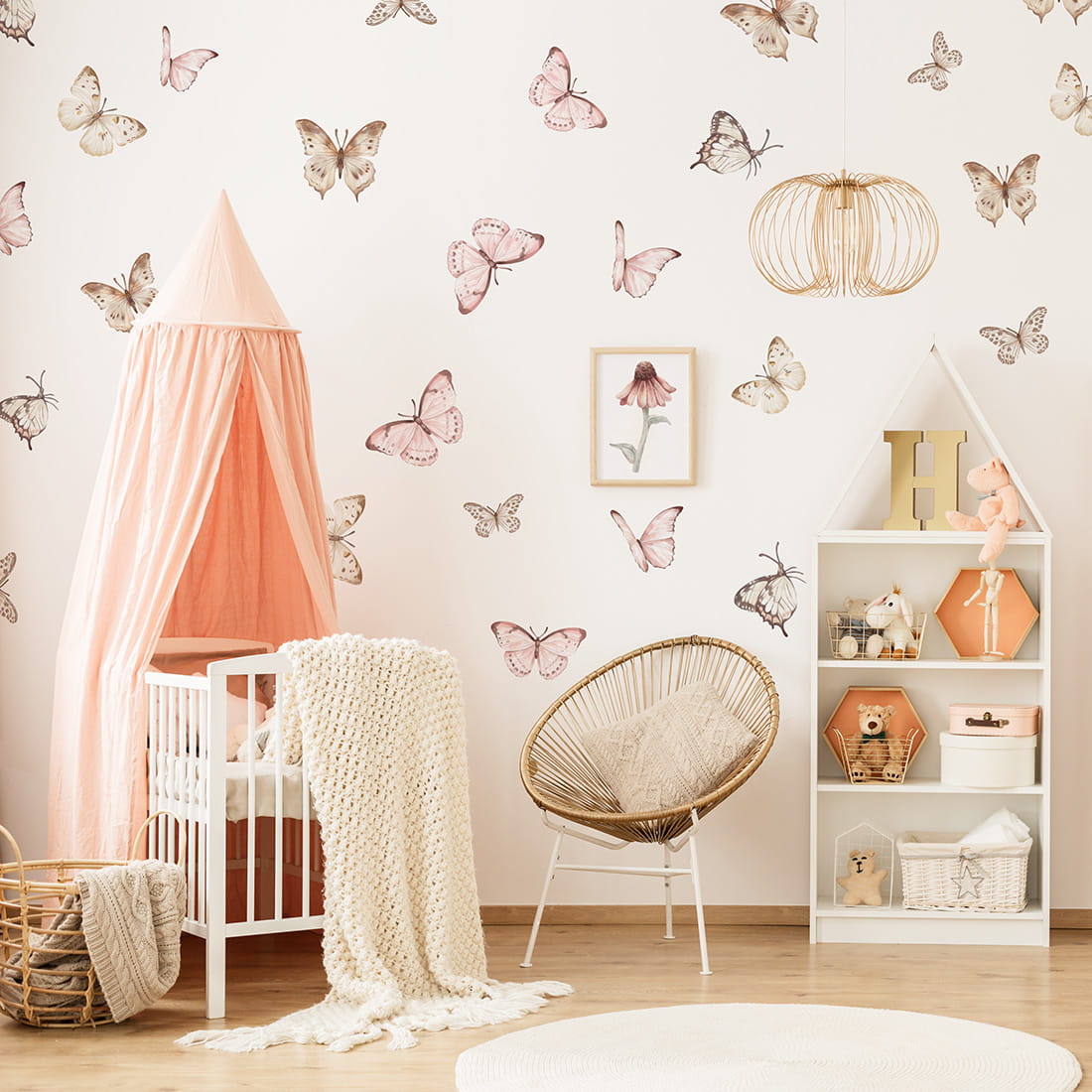 Pastelowe Love, Seinätarra Setti, Butterflies