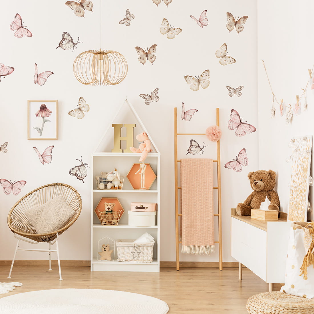 Pastelowe Love, Seinätarra Setti, Butterflies