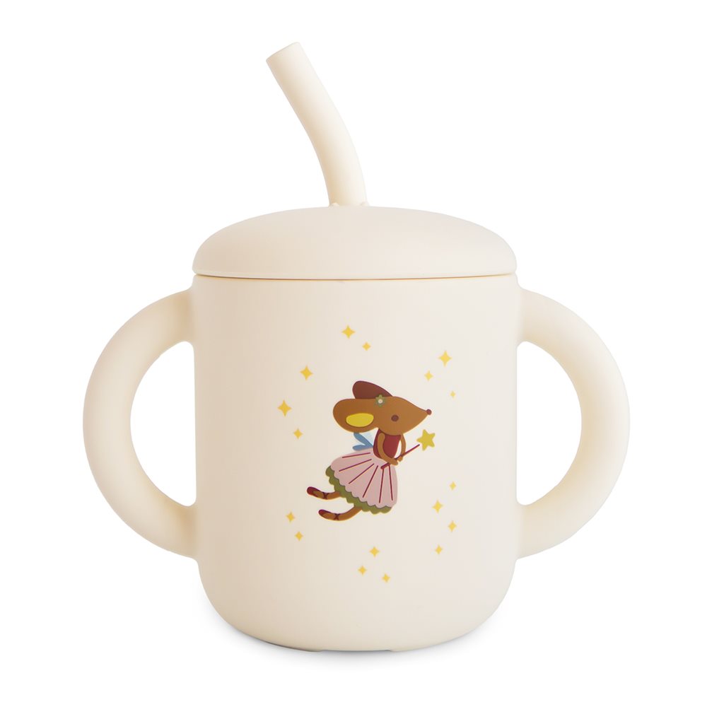 Mushie, Silicone Sippy Cup, Fairy Mice