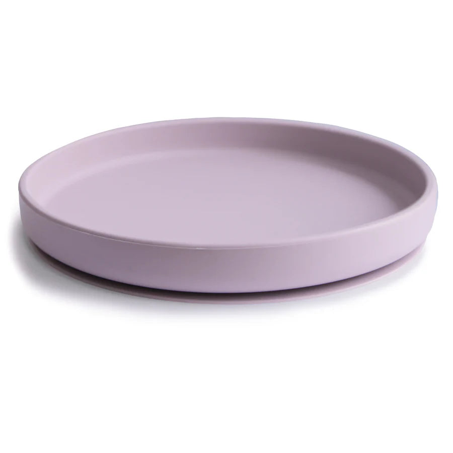 Mushie Silikonilautanen Imukupilla, Classic Soft Lilac