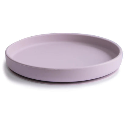 Mushie Silikonilautanen Imukupilla, Classic Soft Lilac