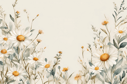 Photo wallpaper, Daisies