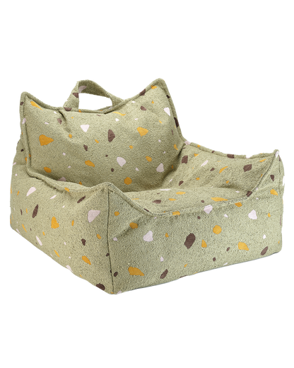 Wigiwama Bean Bag Chair, Terrazzo Moss