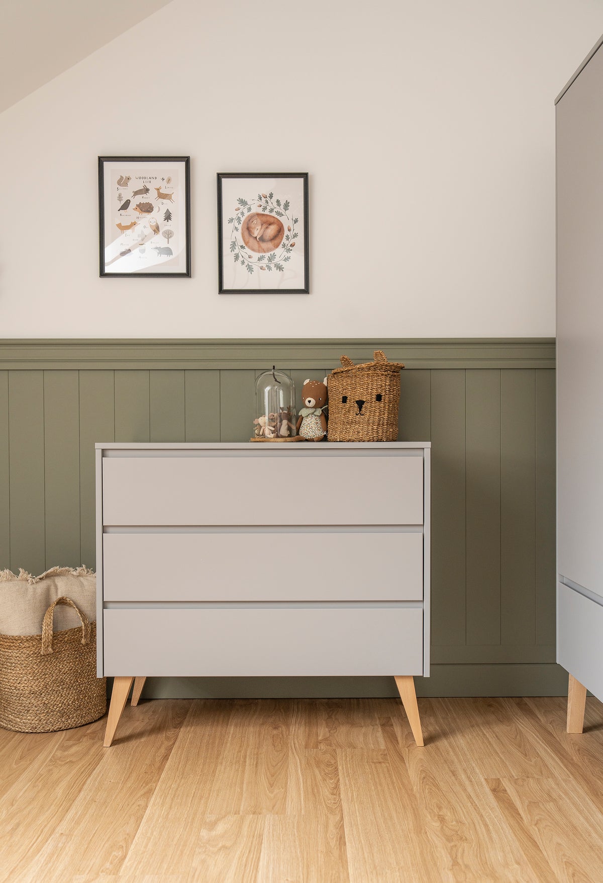 Pinio, Swing Chest of 3 drawers, Grey