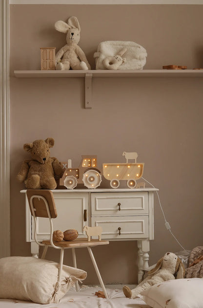 Little Lights Yövalo Tractor, Coffee Cream