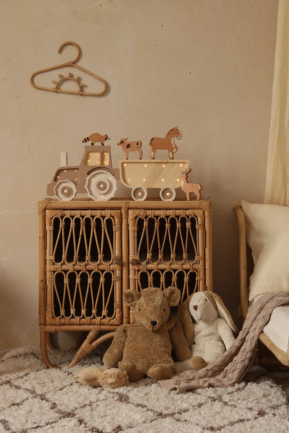 Little Lights Yövalo Tractor, Coffee Cream