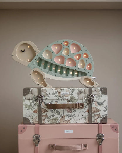 Little Lights Night light Turtle, Seafoam Pink