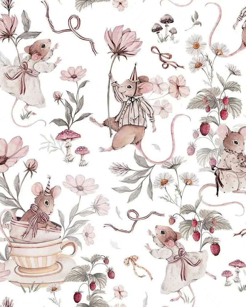 Mouse White, Wallpaper