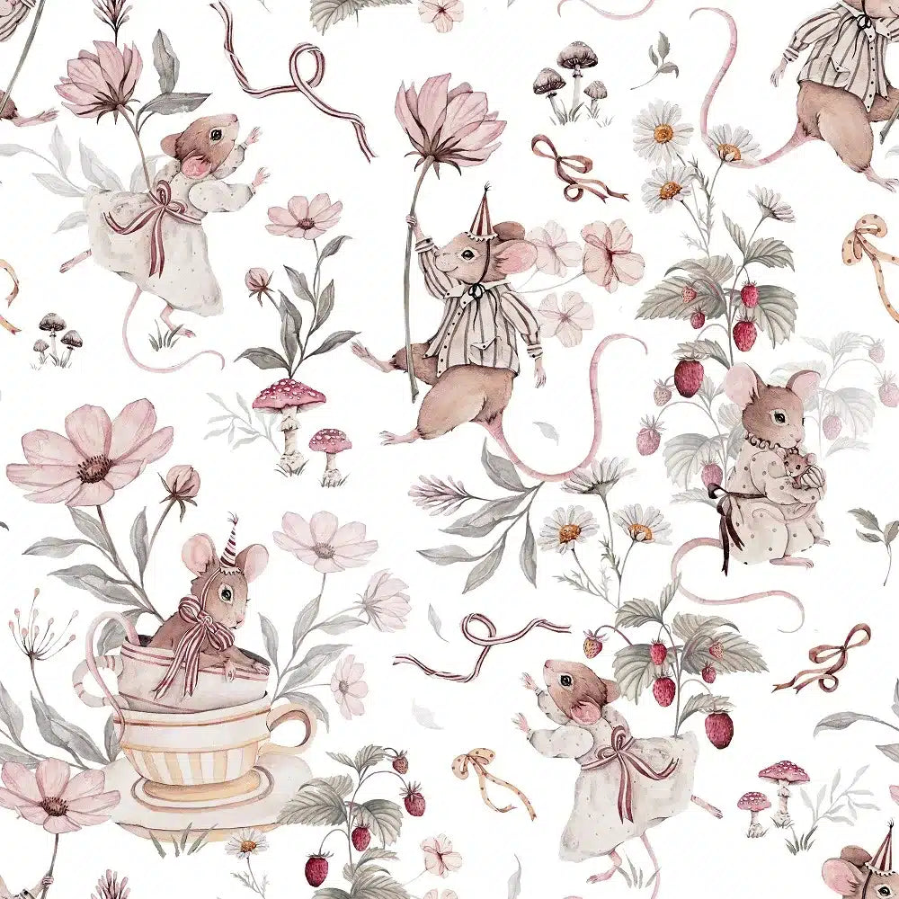 Mouse White, Wallpaper