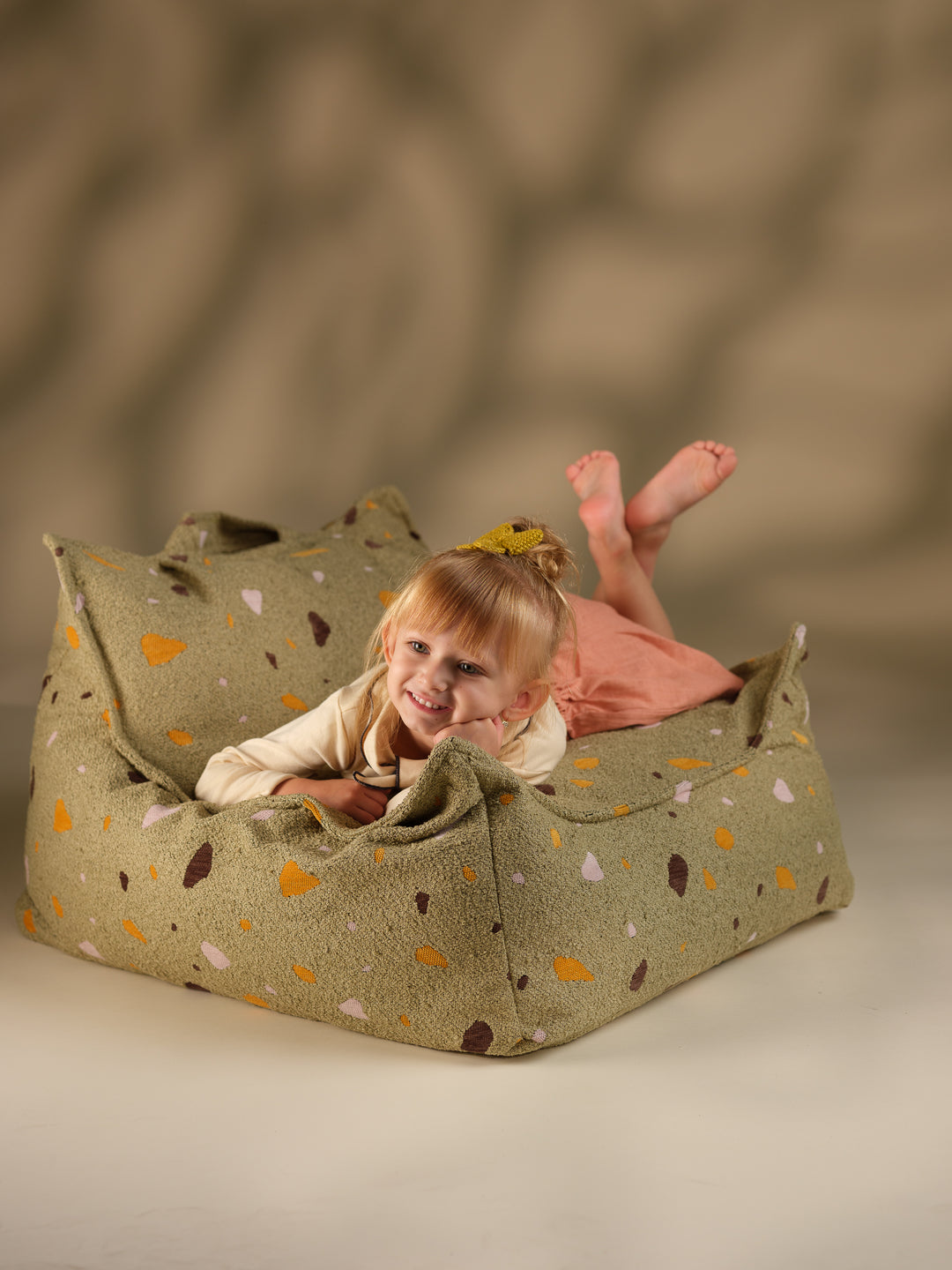 Wigiwama Bean Bag Chair, Terrazzo Moss