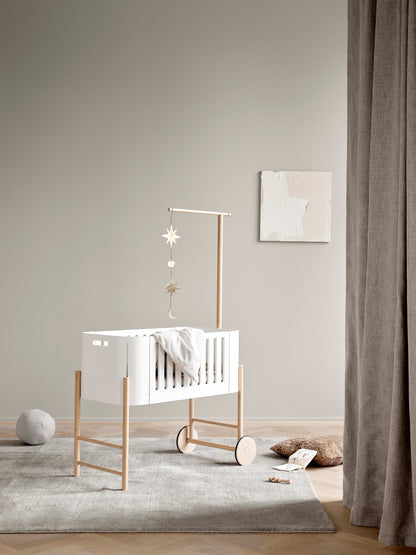 Oliver Furniture, Wood Co-Sleeper, White/Oak