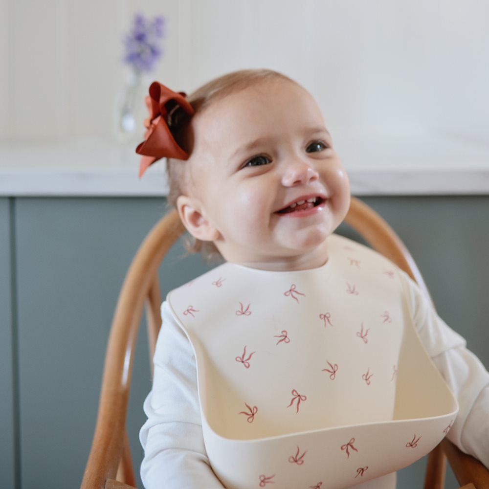 Mushie, Bib, Bows