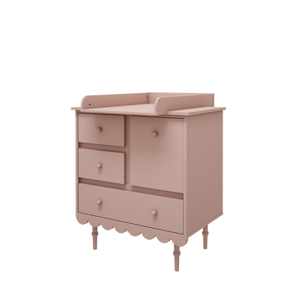 Wood Luck Design, Dresser Short, Babushka Natural Pink