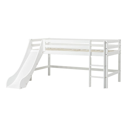 Hoppekids, ECO Dream, Loft Bed with Slide (Convertible) 90x200 cm, White