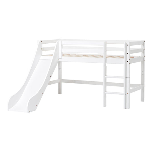 Hoppekids, ECO Dream, Parvisänky Liukumäellä (Muunneltava) 70x160 cm, White