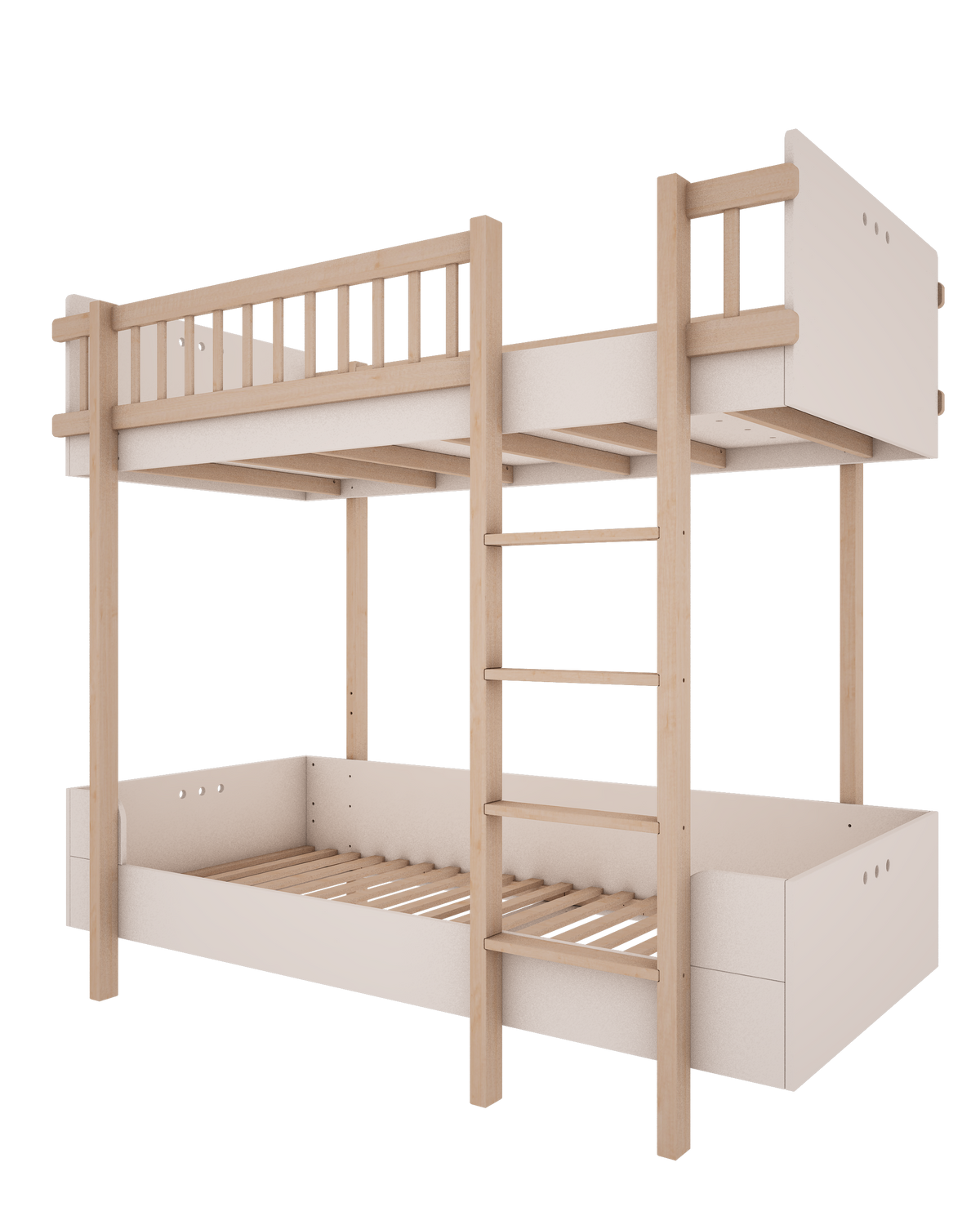 Wood Luck Design, Bunk bed, Basic White