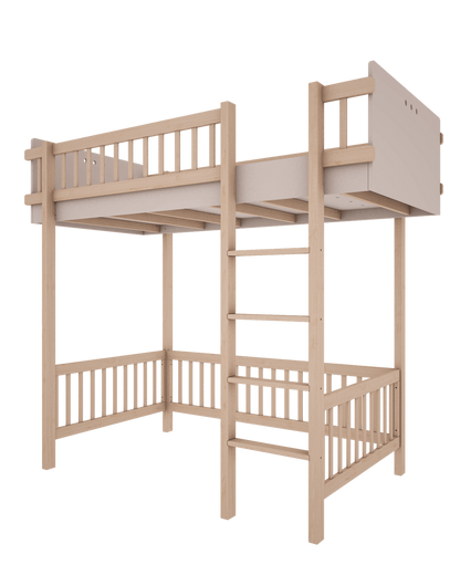 Wood Luck Design, Loft Bed, Basic Cashmere
