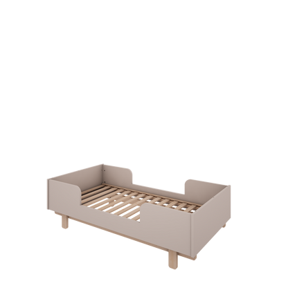 Wood Luck Design, Spjälsäng &amp; Juniorsäng 2 I 1, 70x140 cm, Basic Cashmere