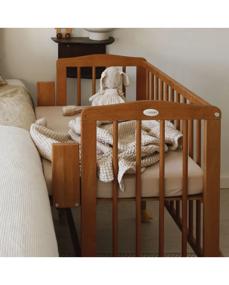 Waldin, Cradle 2-in-1 + Mattress, Walnut