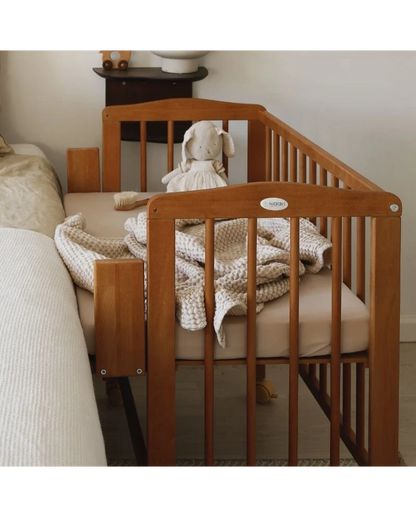 Waldin, Cradle 2-in-1 + Mattress, Walnut