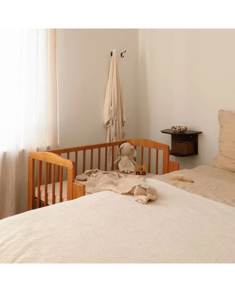 Waldin, Cradle 2-in-1 + Mattress, Walnut