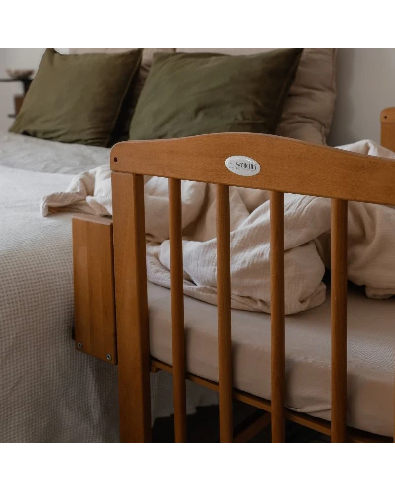 Waldin, Cradle 2-in-1 + Mattress, Walnut