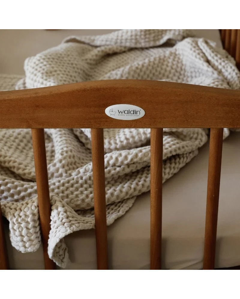 Waldin, Cradle 2-in-1 + Mattress, Walnut