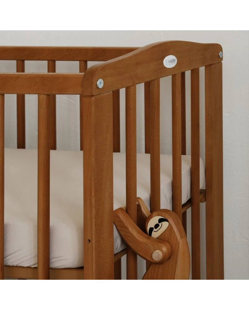 Waldin, Cradle 2-in-1 + Mattress, Walnut