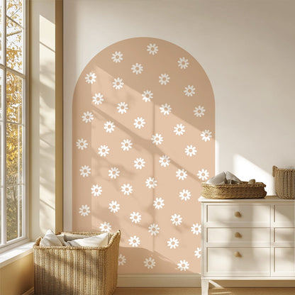 Pastelowe Love, Seinätarra Kaari, Beige Daisies