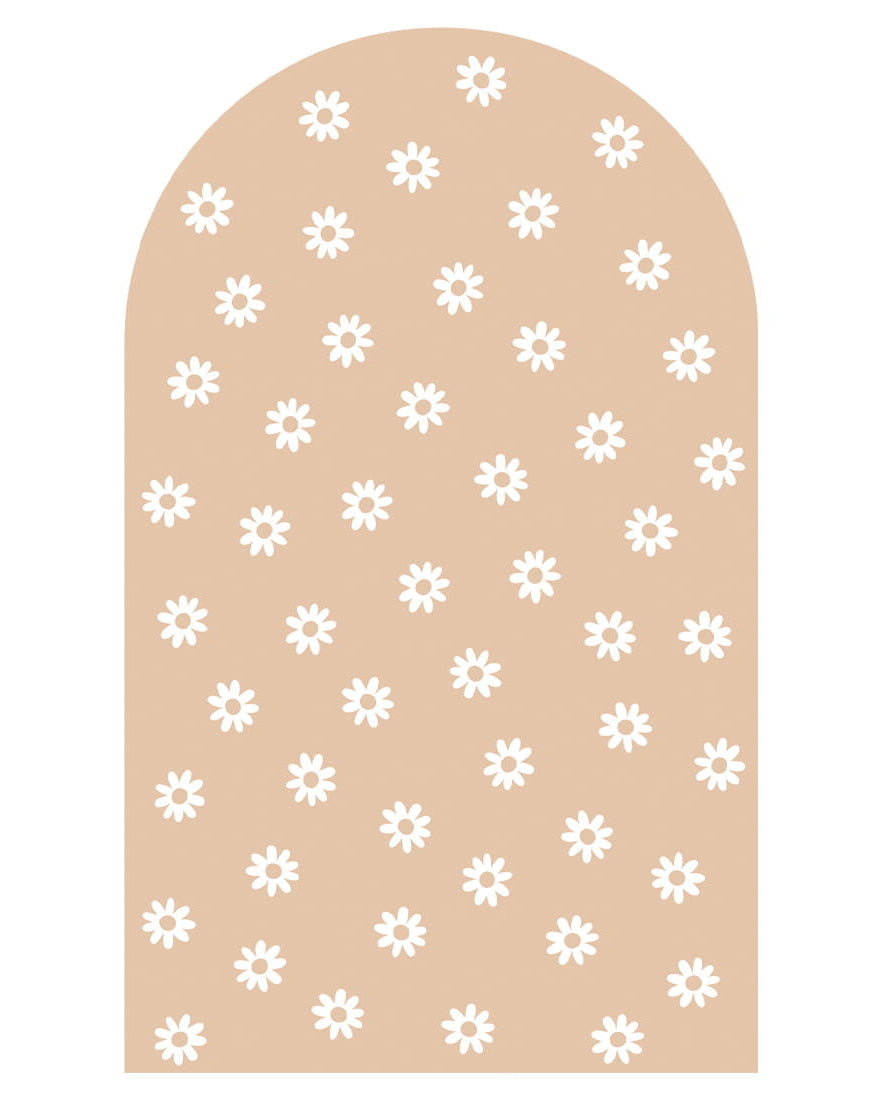 Pastelowe Love, Seinätarra Kaari, Beige Daisies