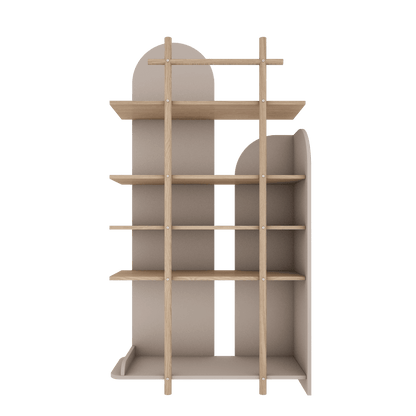 Wood Luck Design, Narrow Bookcase, Bloom 