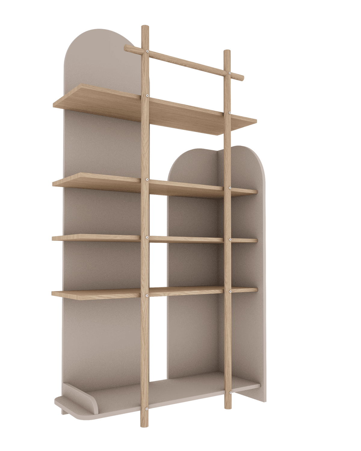 Wood Luck Design, Narrow Bookcase, Bloom 