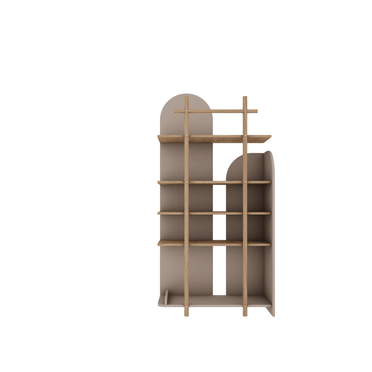 Wood Luck Design, Narrow Bookcase, Bloom 