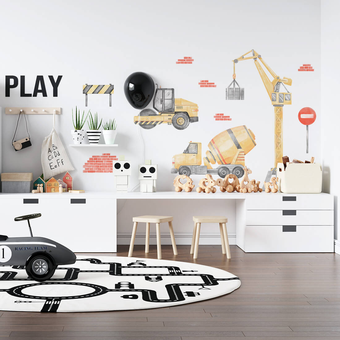 Pastel Love, Wall Sticker Set, Farm Animals 1