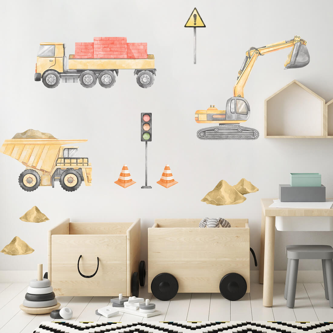 Pastel Love, Wall Sticker Set, Farm Animals 1