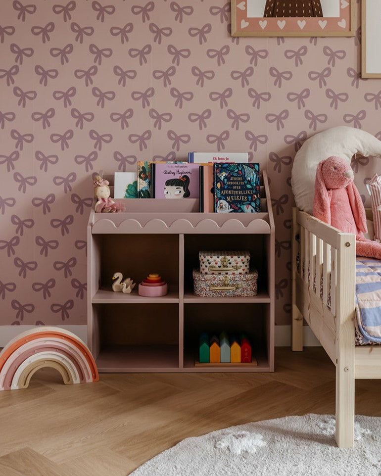 Book Nook, Montessori Kirjahylly, Vintage Rose