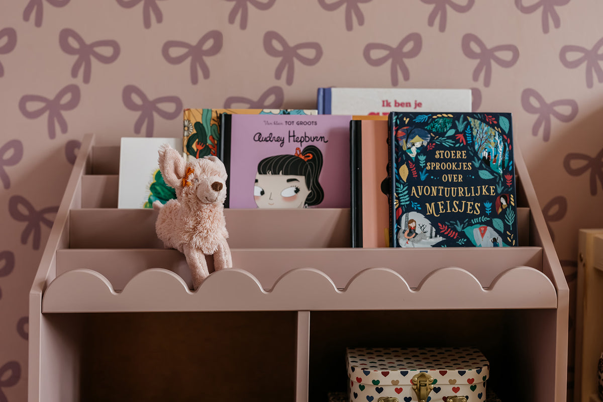 Book Nook, Montessori Kirjahylly, Vintage Rose