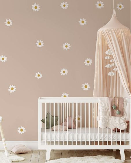 Seinätarra Setti 64 kpl , White Daisy