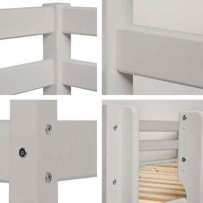 Hoppekids ECO Comfort, Kerrossänky 90x200 cm, Dove Grey