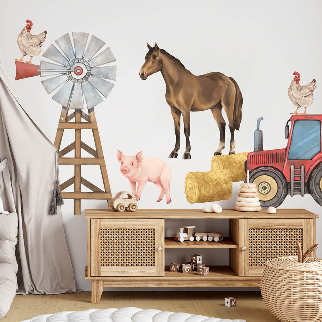 Pastelowe Love, Seinätarra Setti, Farm Animals 1