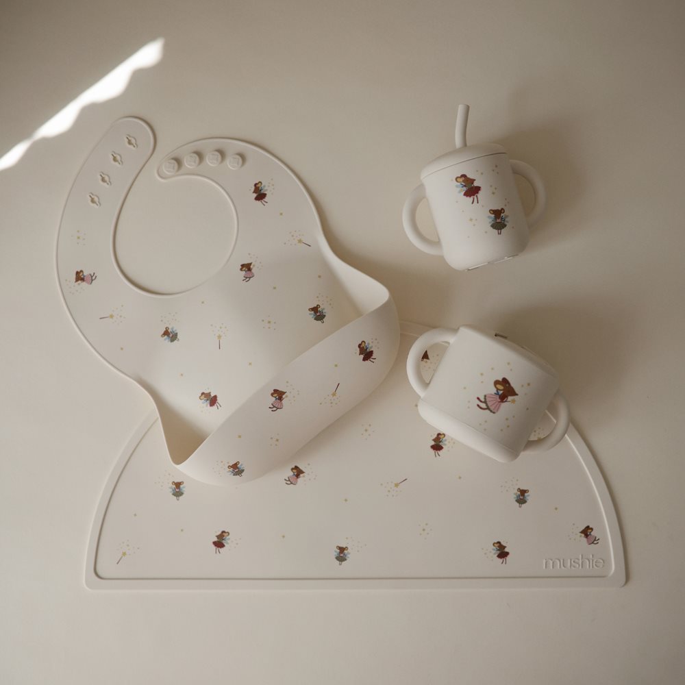 Mushie, Silicone Sippy Cup, Fairy Mice