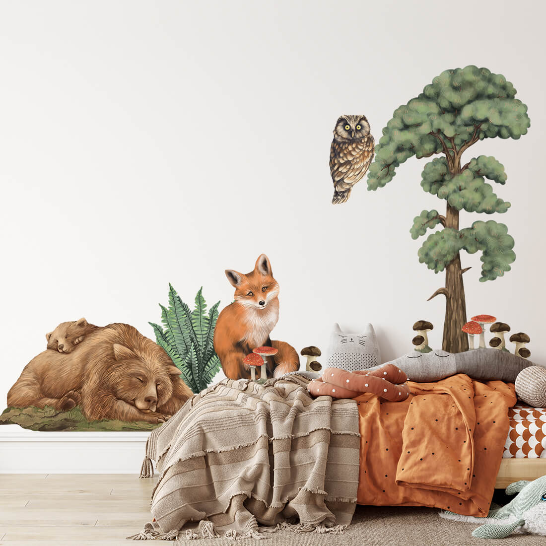 Pastel Love, Wall Decal Set, Forest Animals 1