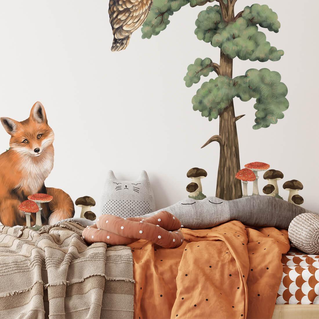 Pastel Love, Wall Decal Set, Forest Animals 1